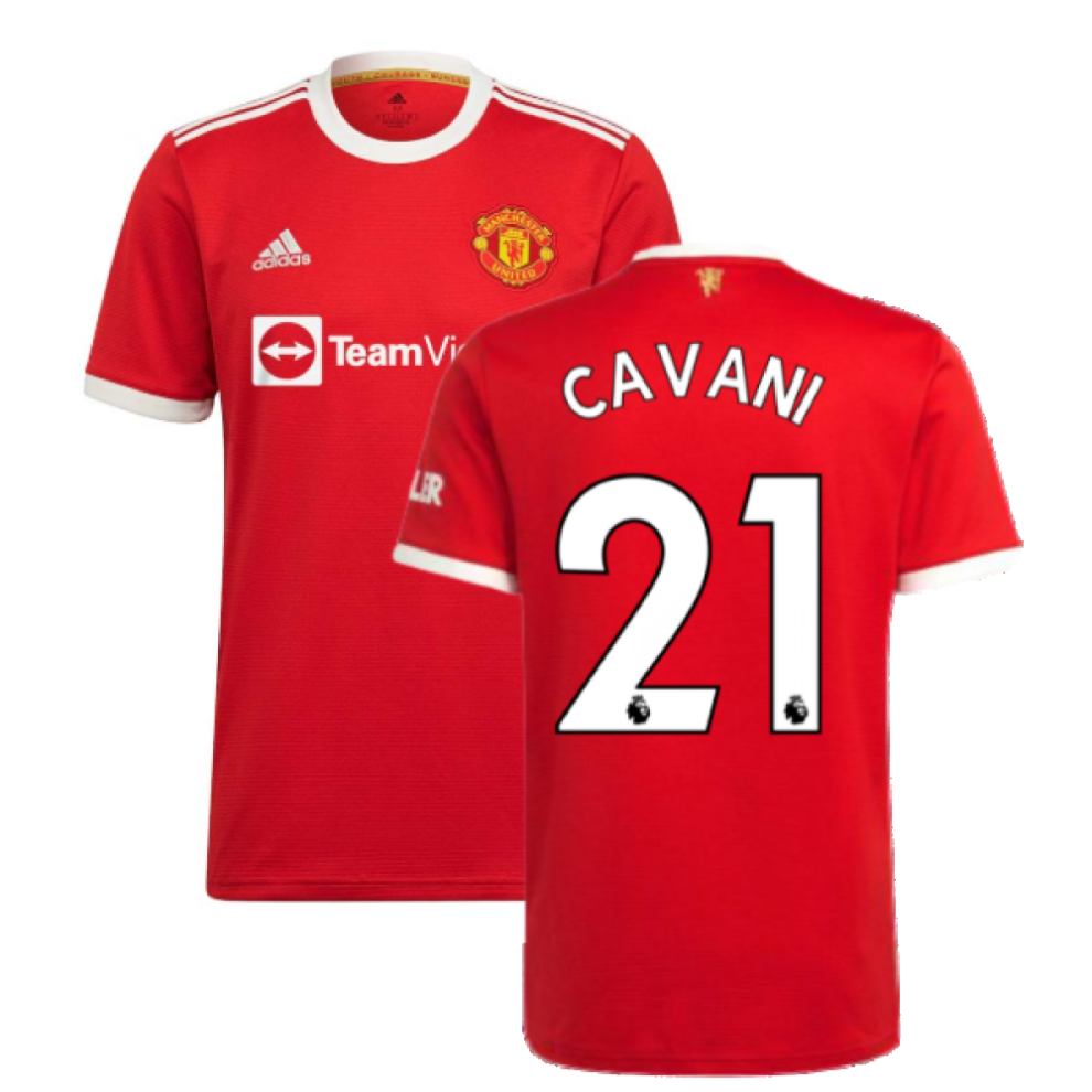 (XXL) Man Utd 2021-2022 Home Shirt (CAVANI 21)