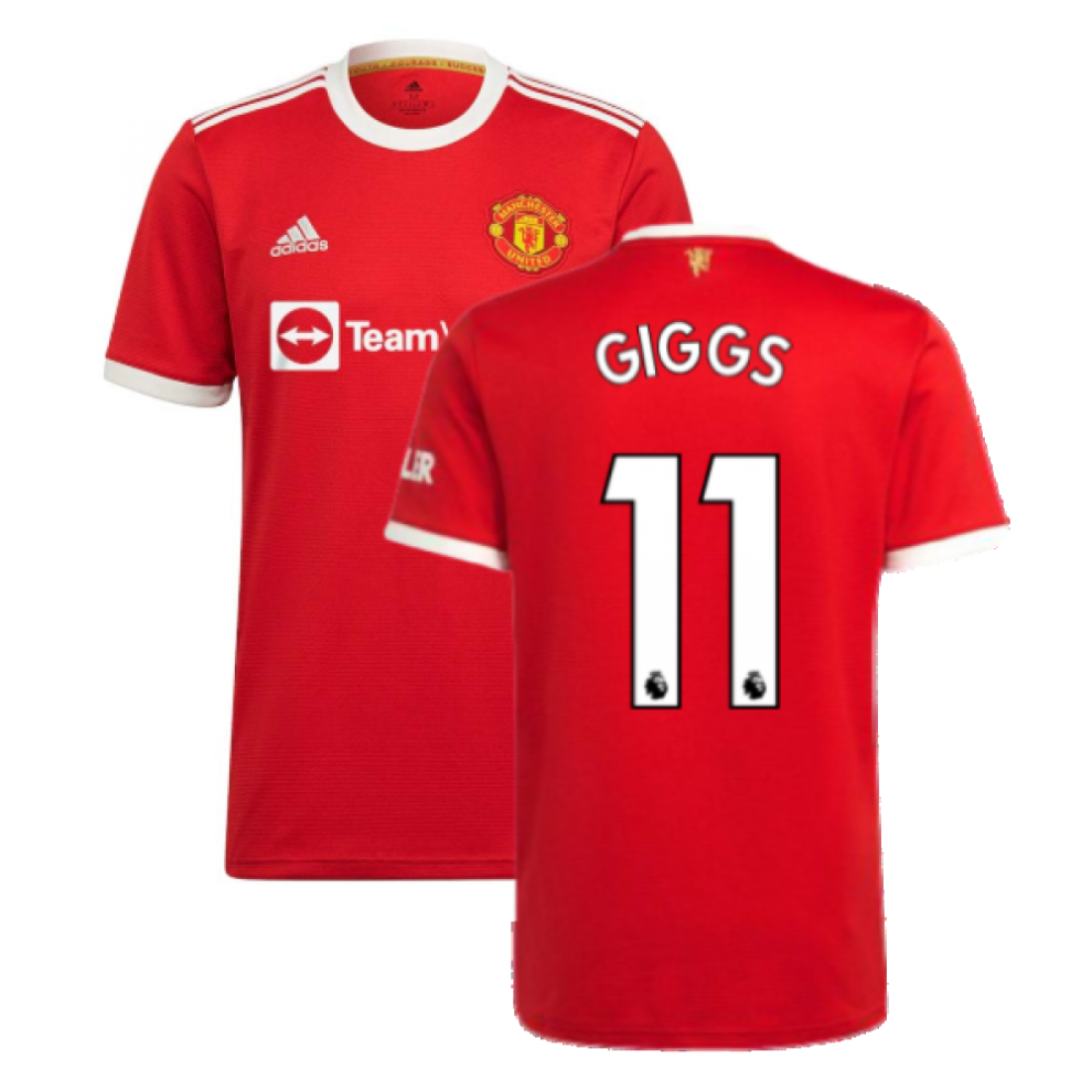 (L) Man Utd 2021-2022 Home Shirt (GIGGS 11)