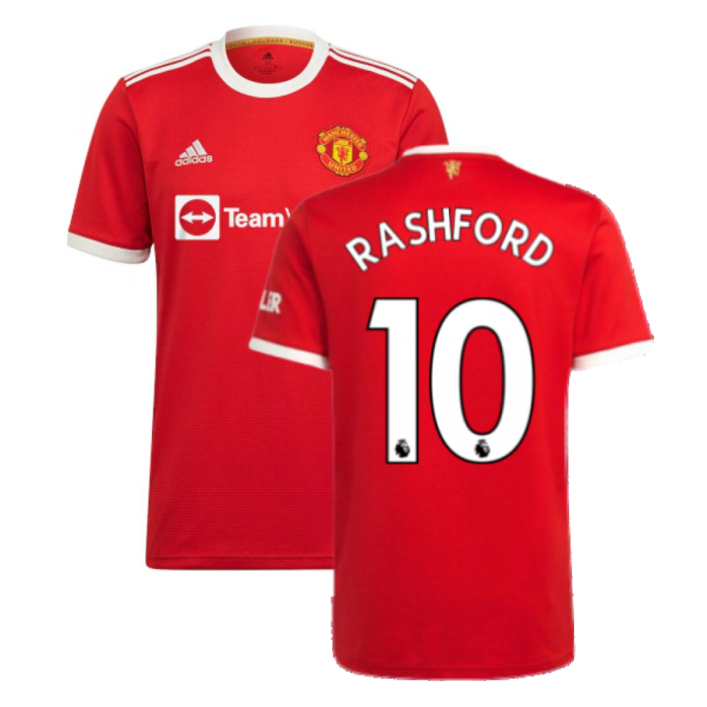 (3XL) Man Utd 2021-2022 Home Shirt (RASHFORD 10)