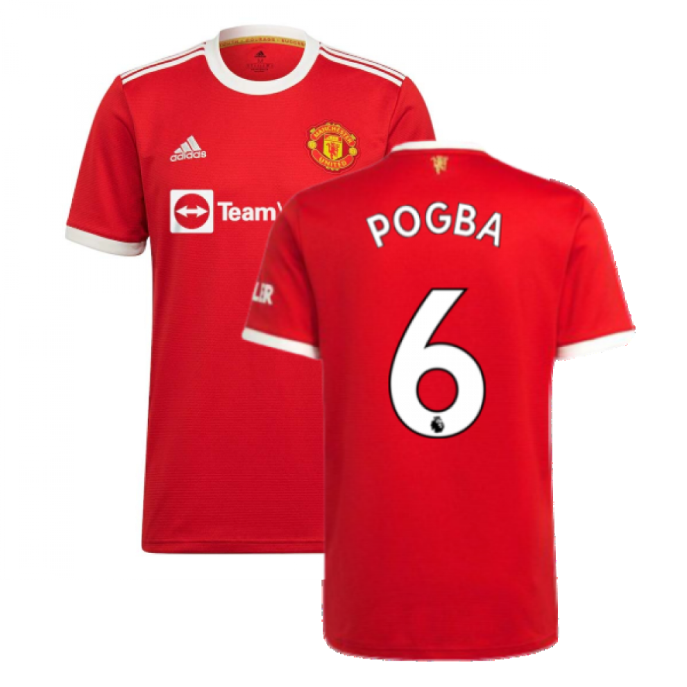 Adidas (L) Man Utd 2021-2022 Home Shirt (Pogba 6)