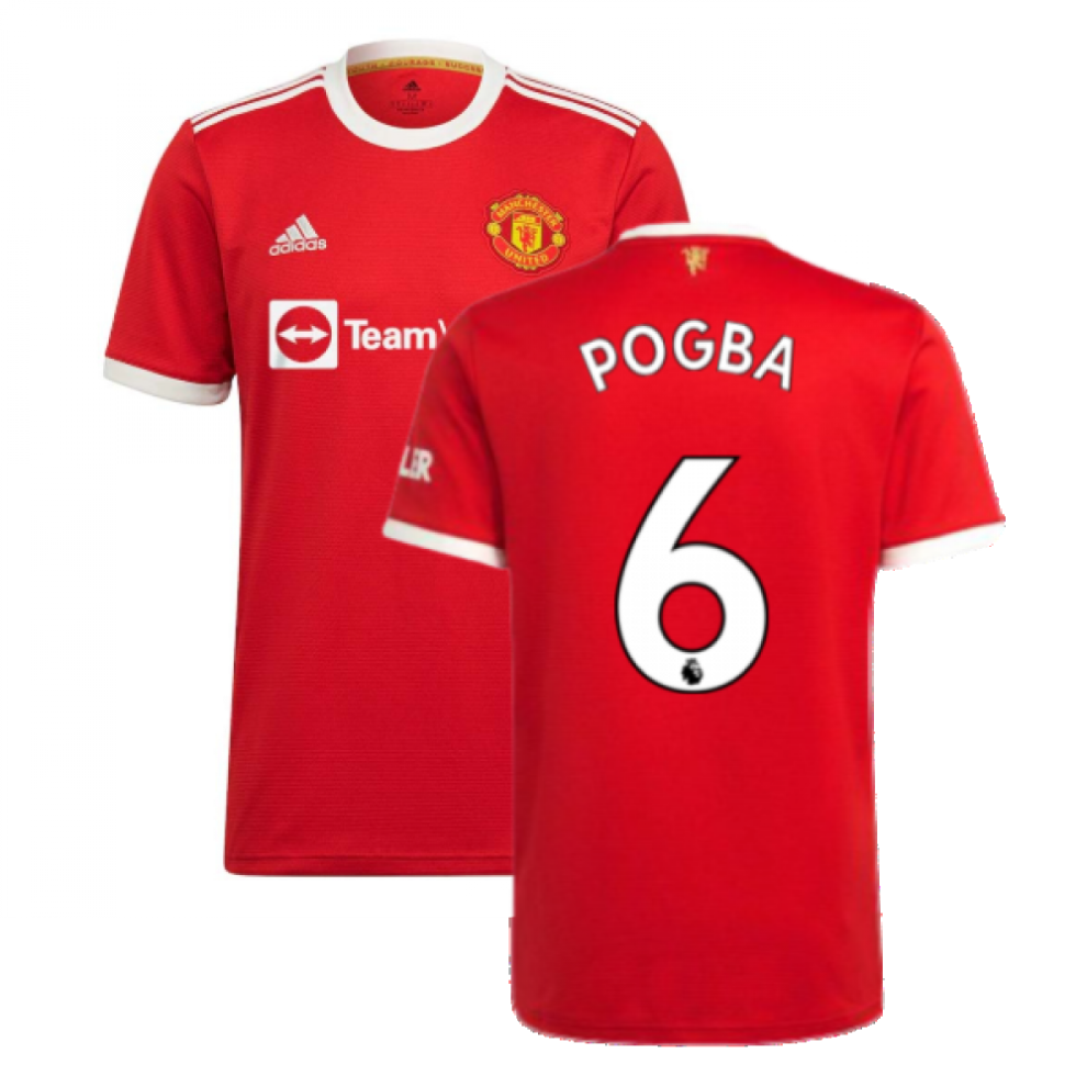 (XXL) Man Utd 2021-2022 Home Shirt (POGBA 6)