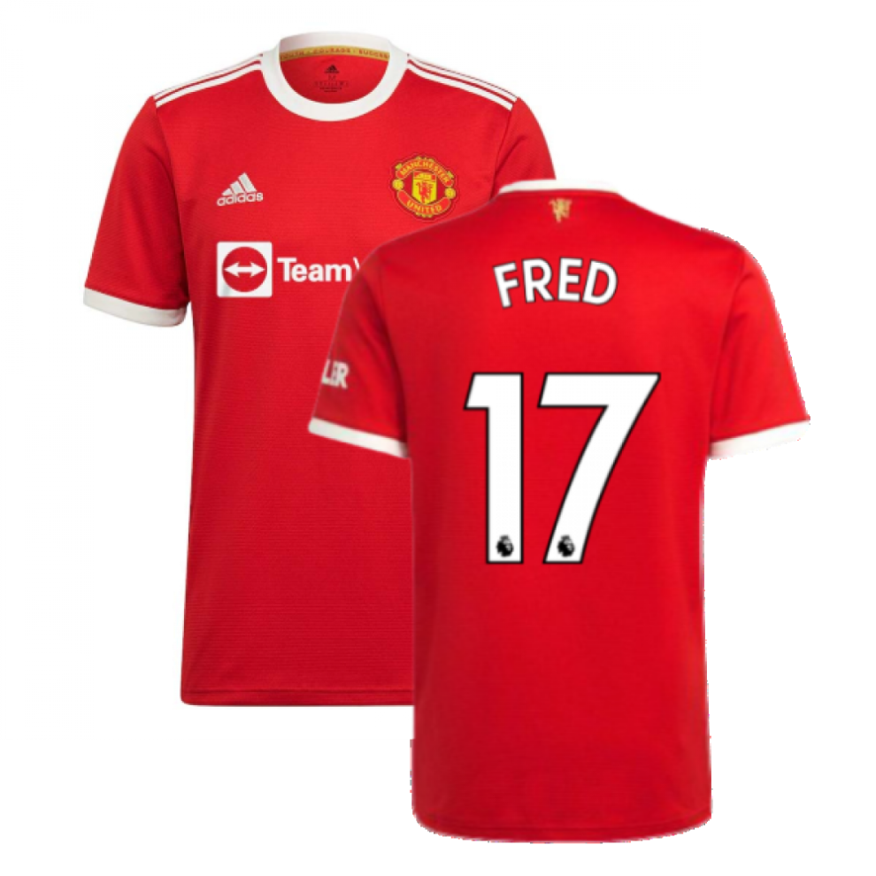 Adidas (4Xl) Man Utd 2021-2022 Home Shirt (Fred 17)