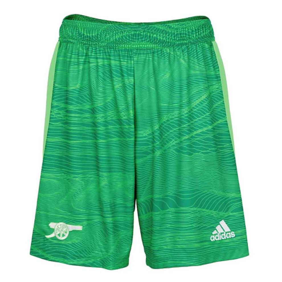 (XXL) Arsenal 2021-2022 Home Goalkeeper Shorts (Solar Lime) - Kids