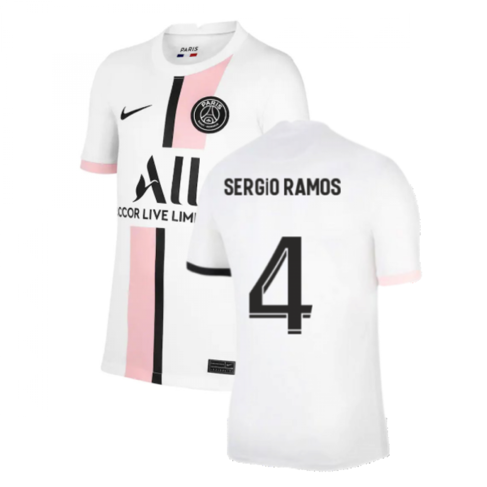 (SB) PSG 2021-2022 Away Shirt (Kids) (SERGIO RAMOS 4)