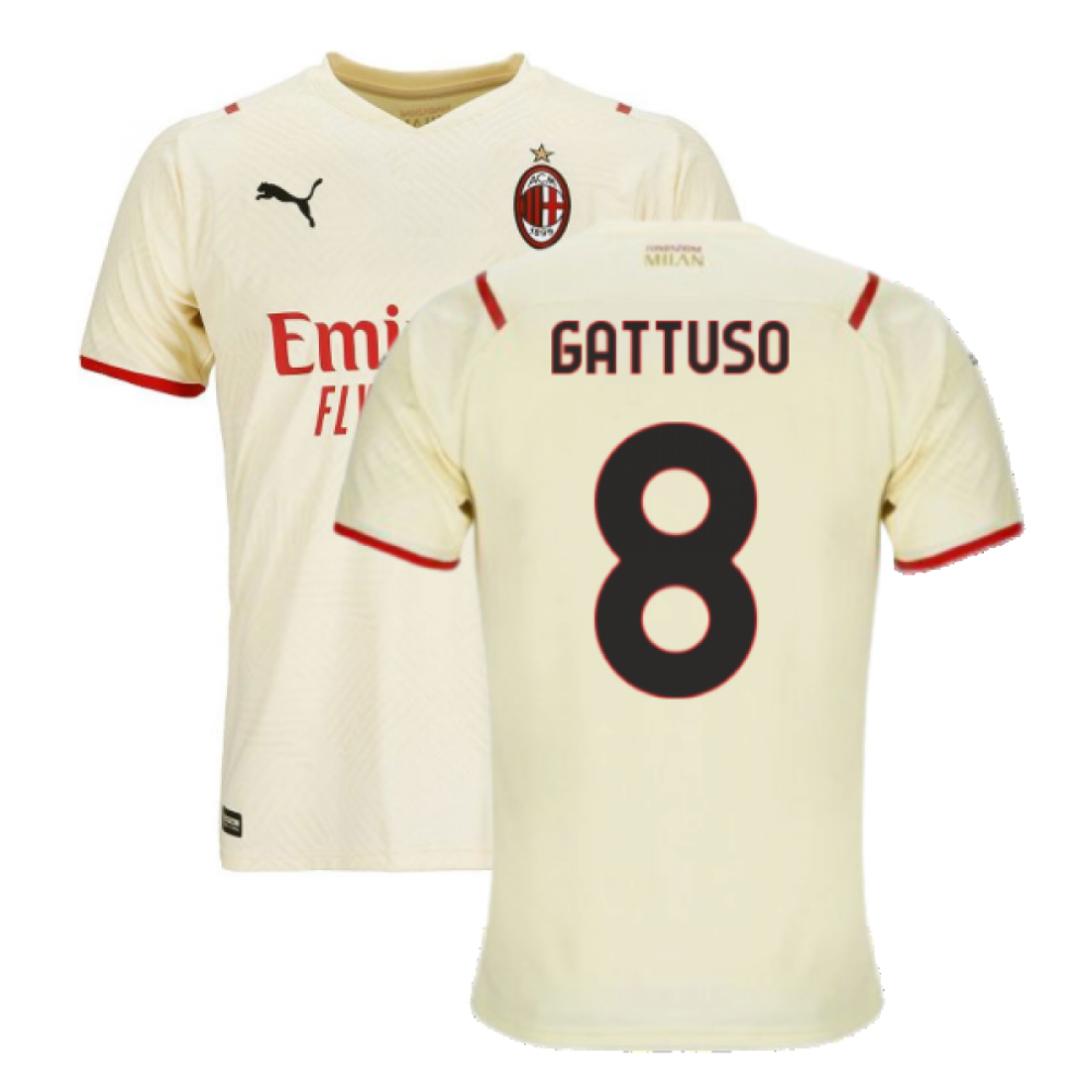 Puma (Xxl) 2021-2022 Ac Milan Away Shirt (Gattuso 8)