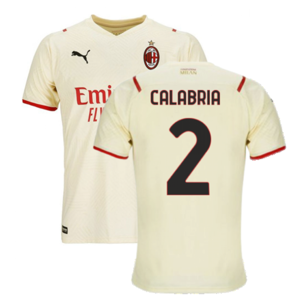 (3XL) 2021-2022 AC Milan Away Shirt (CALABRIA 2)