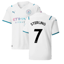(SB) 2021-2022 Man City Away Shirt (Kids) (STERLING 7)