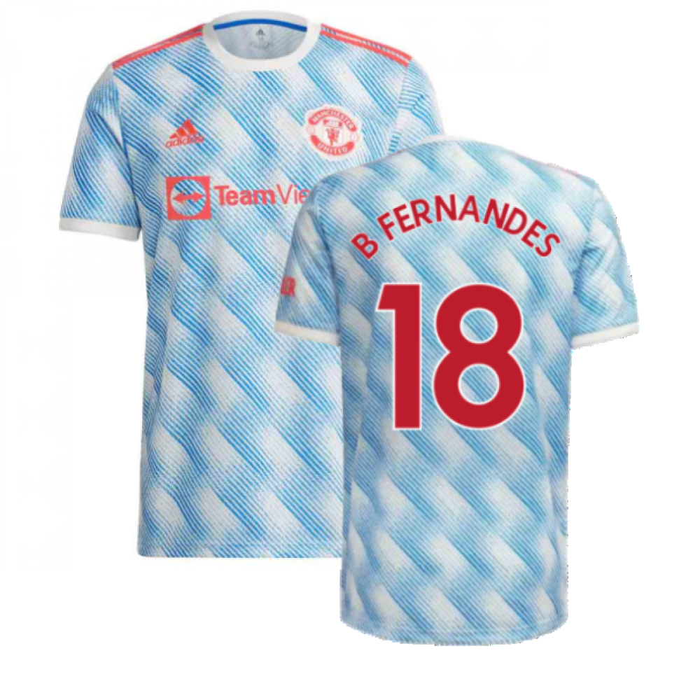 Adidas (L) Man Utd 2021-2022 Away Shirt (B Fernandes 18)