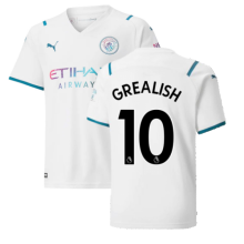 (SB) 2021-2022 Man City Away Shirt (Kids) (GREALISH 10)