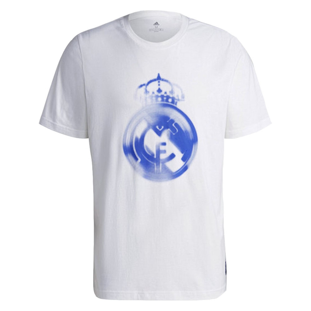 (M) Real Madrid 2021-2022 Training Tee (White-Blue)