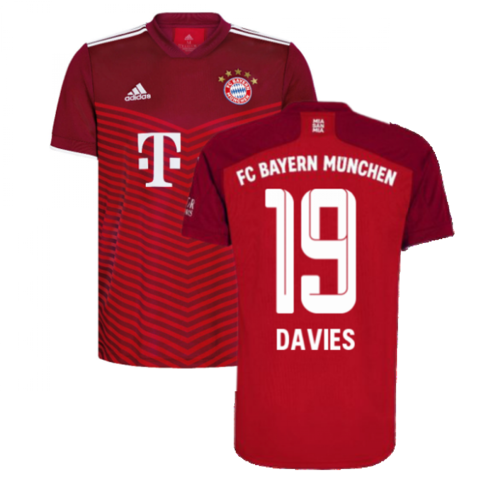 (L) 2021-2022 Bayern Munich Home Shirt (DAVIES 19)