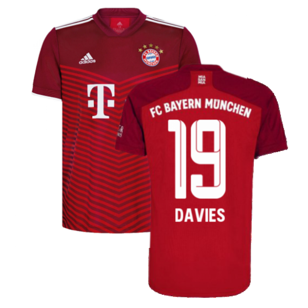 Adidas (L) 2021-2022 Bayern Munich Home Shirt (Davies 19)