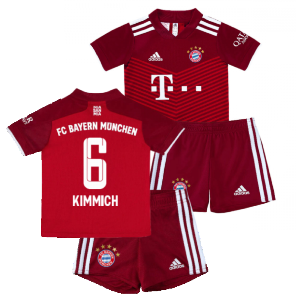 (3-4 Years) 2021-2022 Bayern Munich Home Mini Kit (KIMMICH 6)