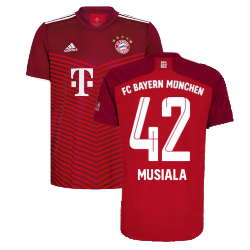 (M) 2021-2022 Bayern Munich Home Shirt (MUSIALA 42)