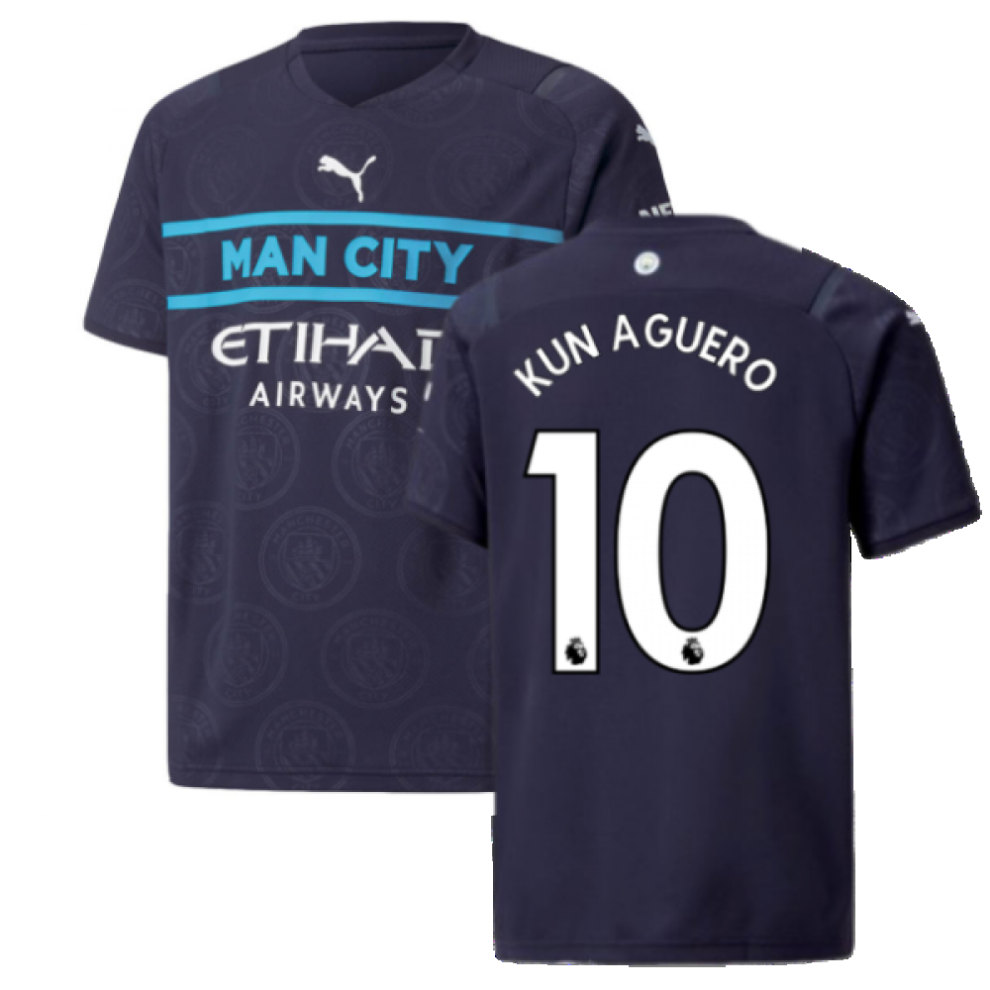 (SB) 2021-2022 Man City 3rd Shirt (Kids) (KUN AGUERO 10)