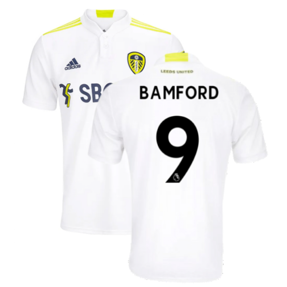 (L) 2021-2022 Leeds Home Shirt (BAMFORD 9)