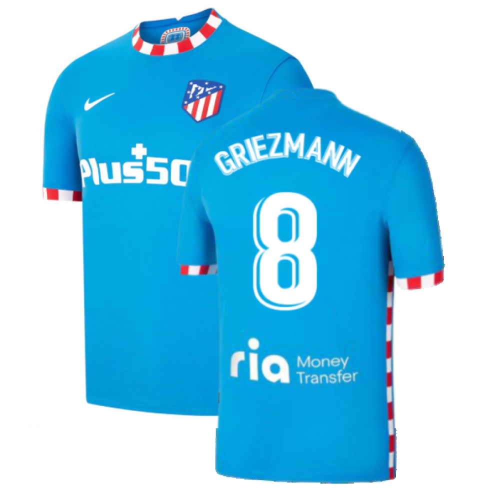 (XXL) 2021-2022 Atletico Madrid 3rd Shirt (GRIEZMANN 8)