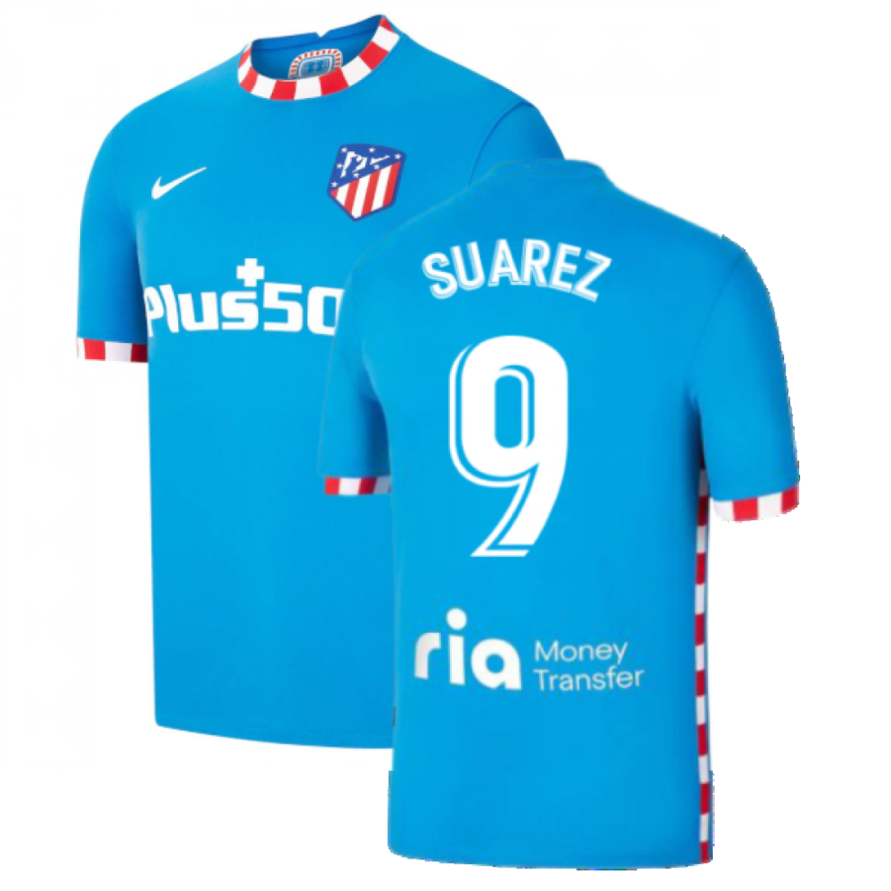 (XXL) 2021-2022 Atletico Madrid 3rd Shirt (SUAREZ 9)