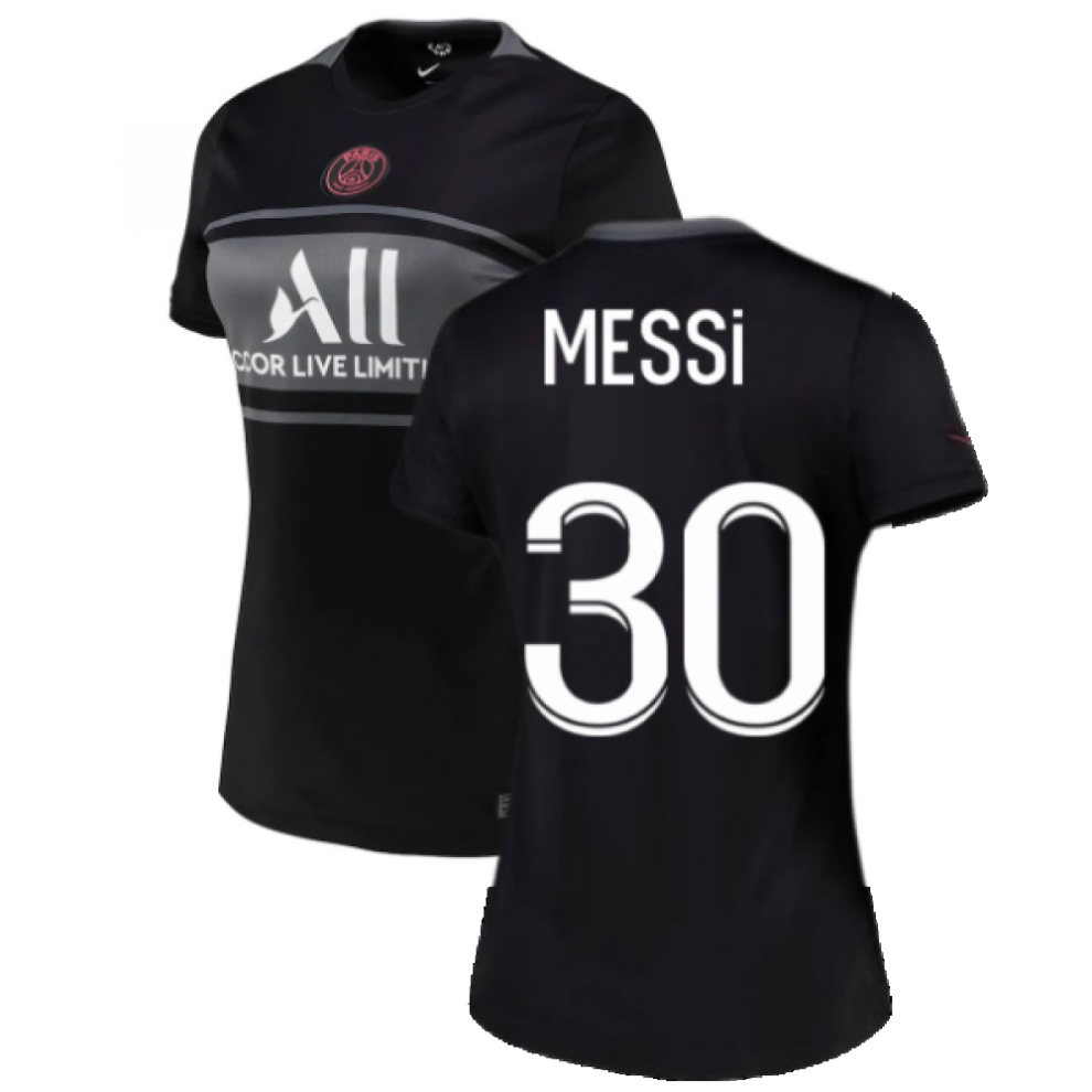 (L) PSG 2021-2022 Womens 3rd Shirt (MESSI 30)