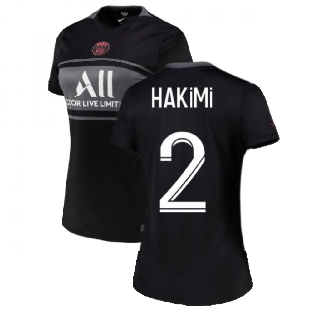 (L) PSG 2021-2022 Womens 3rd Shirt (HAKIMI 2)