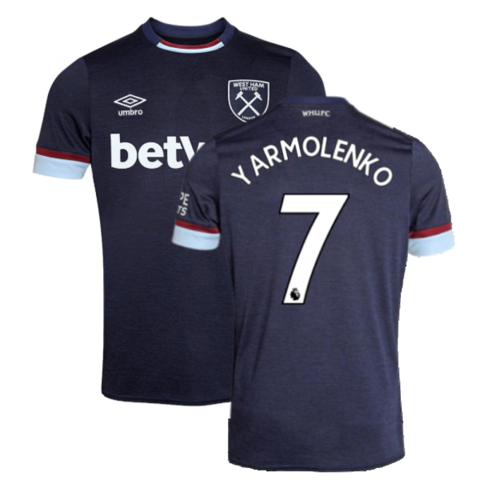 (M) 2021-2022 West Ham Third Shirt (YARMOLENKO 7)