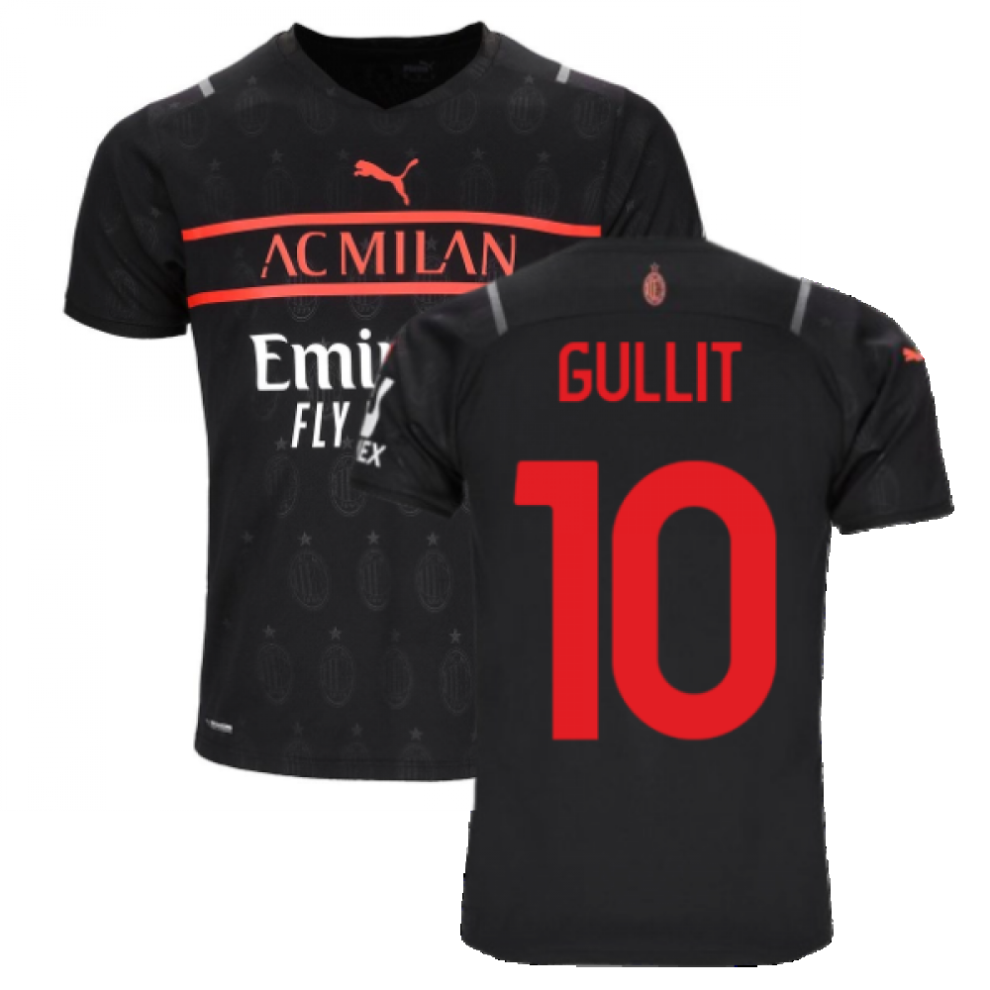 (M) 2021-2022 AC Milan Third Shirt (GULLIT 10)