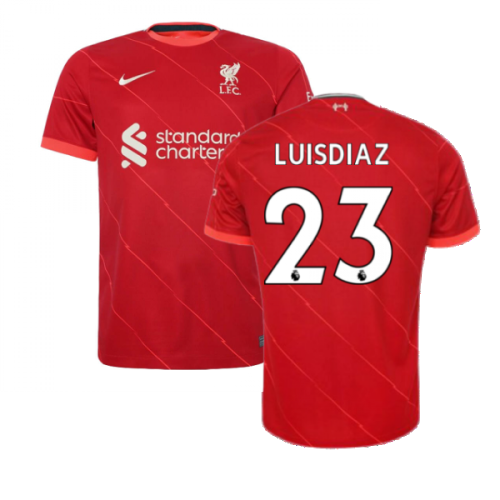 (M) Liverpool 2021-2022 Home Shirt (LUIS DIAZ 23)