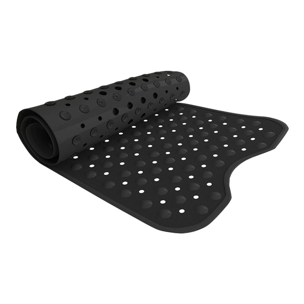 (Black, Large 100 x 40 cm) Anti Slip Bath Tub & Shower Mats Anti Mould