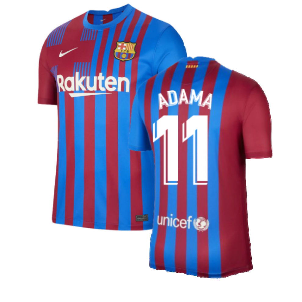 (XL) 2021-2022 Barcelona Home Shirt (ADAMA 11)