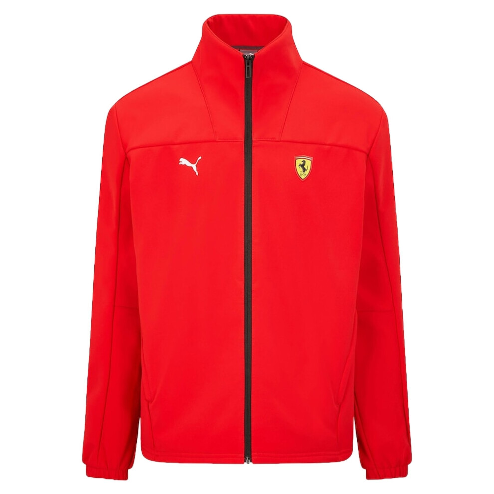 (M) 2022 Ferrari Fanwear Softshell Jacket (Red)