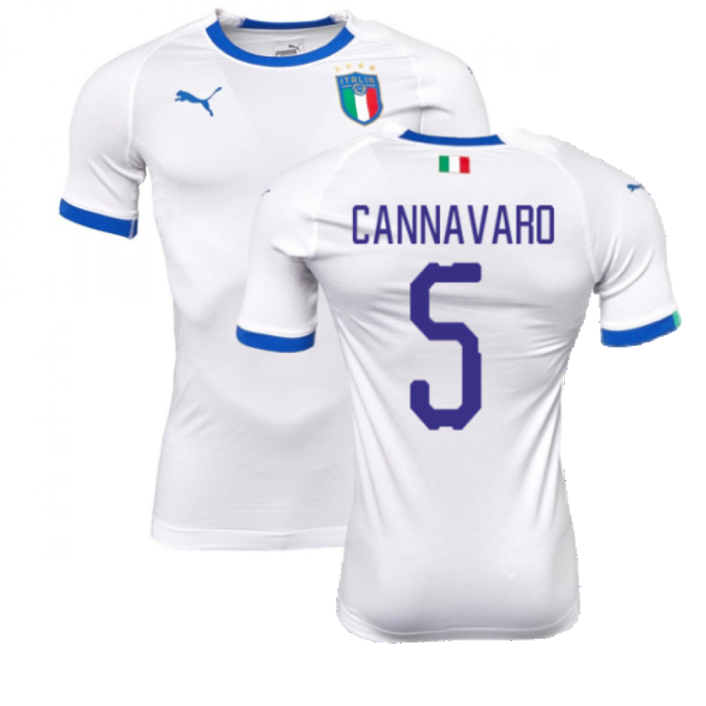 New Puma (Xxl) 2018-2019 Italy Away Evokit Away Shirt (Cannavaro 5) 75226602-241134