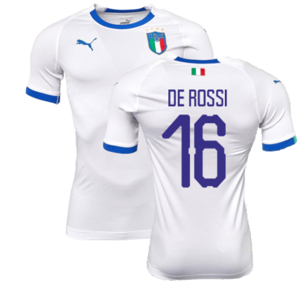 (M) 2018-2019 Italy Away evoKIT Away Shirt (De Rossi 16)