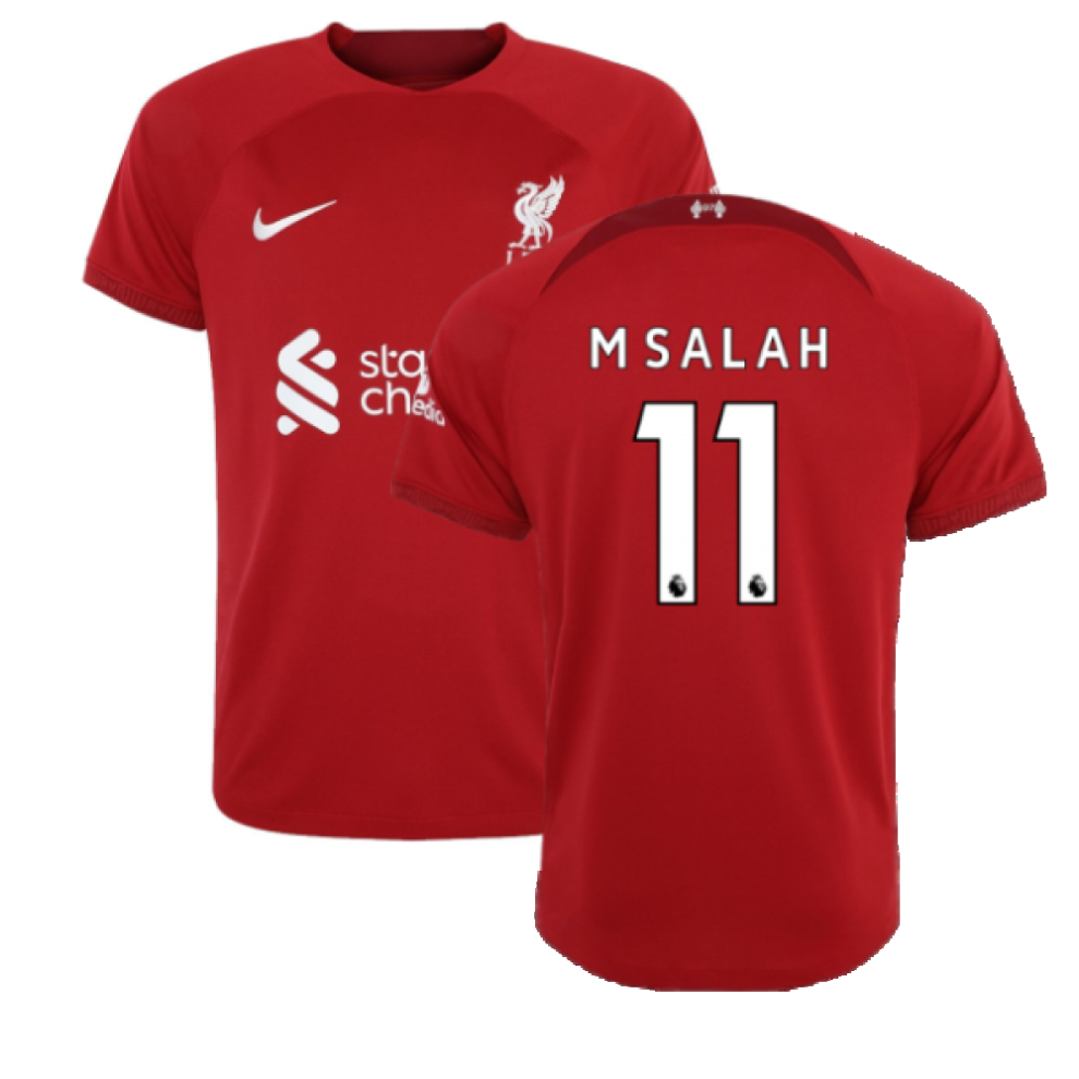 (XLB) 2022-2023 Liverpool Home Shirt (Kids) (M SALAH 11)