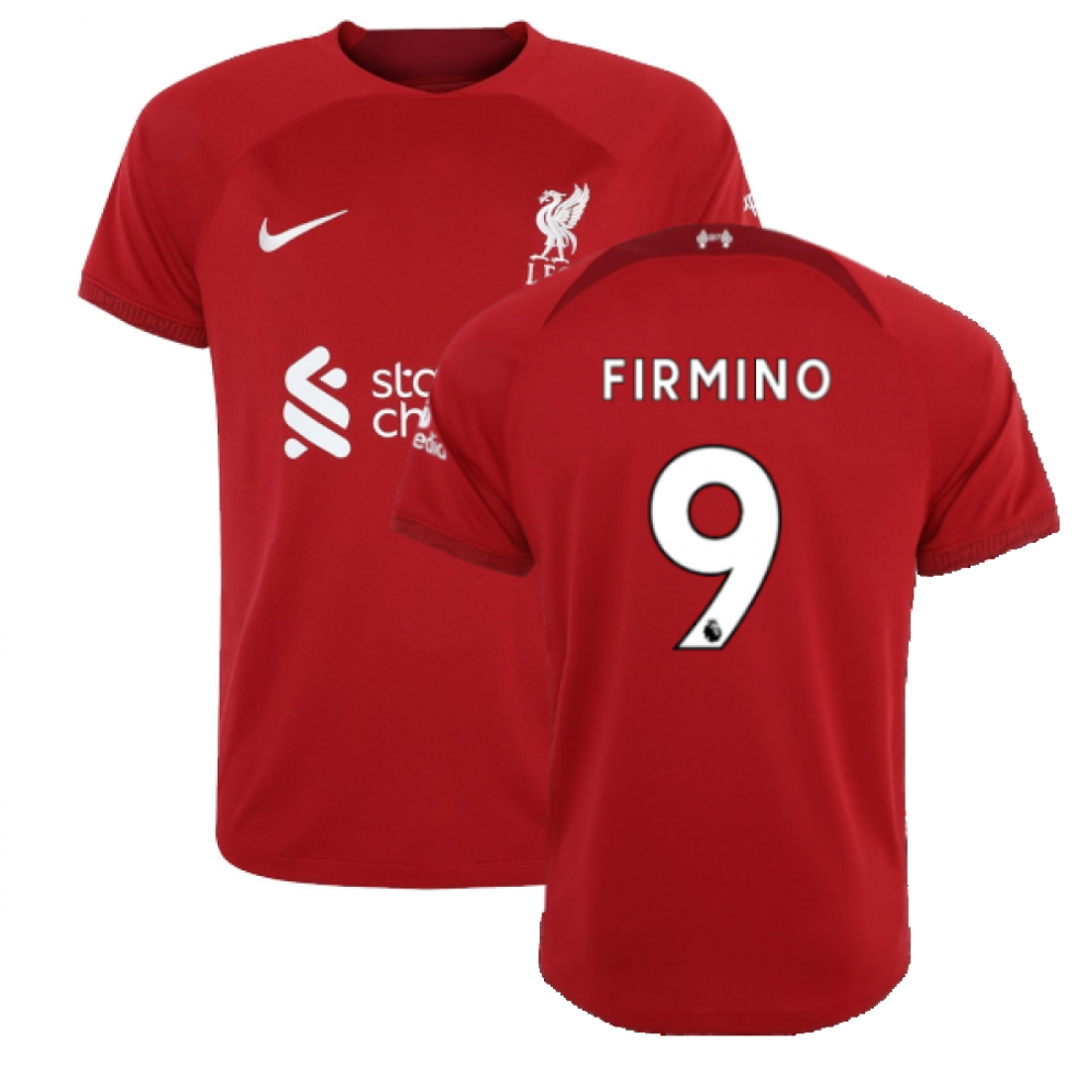 (XXL) 2022-2023 Liverpool Home Shirt (FIRMINO 9)