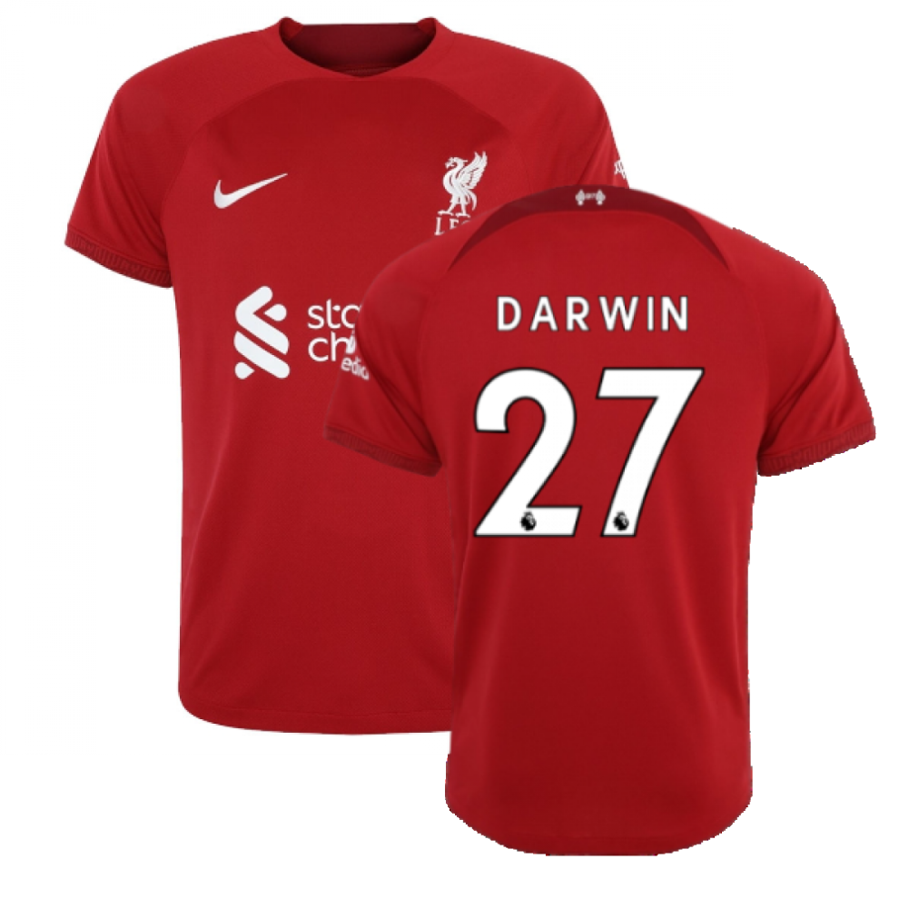 Nike (Xs) 2022-2023 Liverpool Home Shirt (Darwin 27)