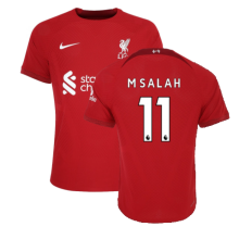 (3XL) 2022-2023 Liverpool Vapor Home Shirt (M SALAH 11)
