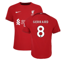 (S) 2022-2023 Liverpool Vapor Home Shirt (GERRARD 8)