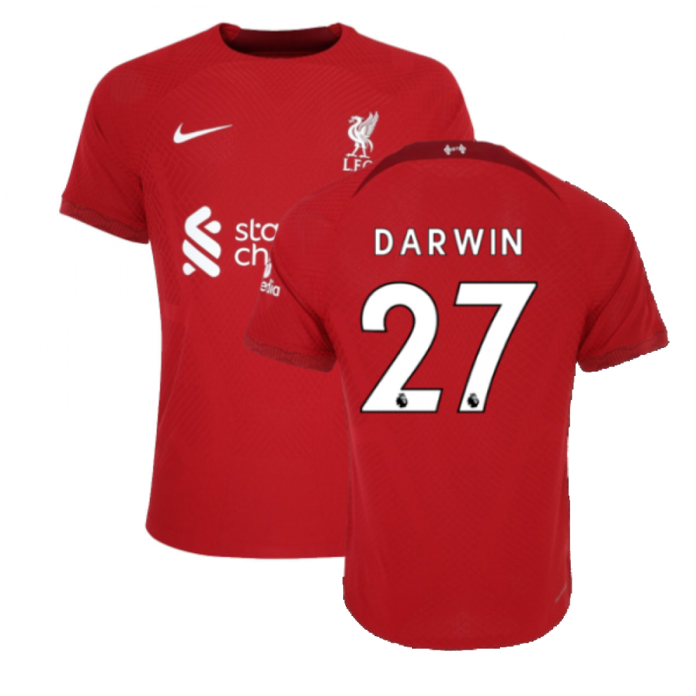 Nike (Xl) 2022-2023 Liverpool Vapor Home Shirt (Darwin 27)