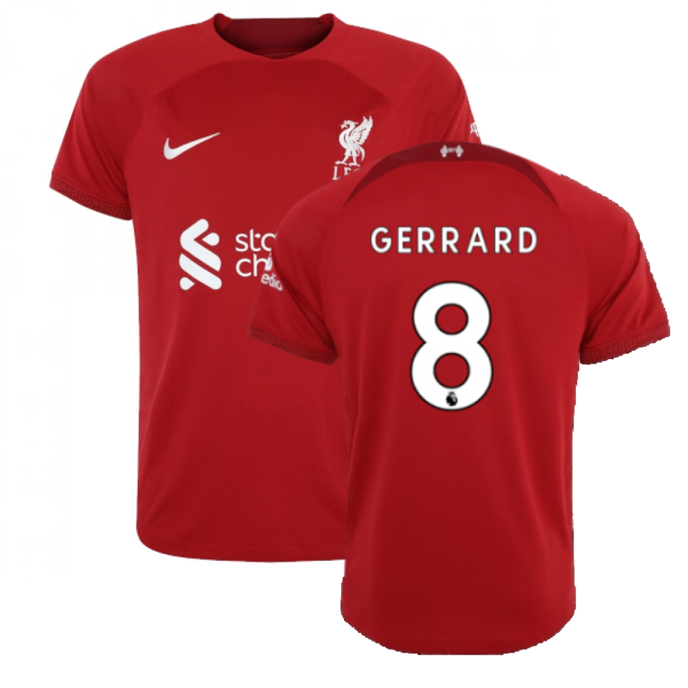 (S) 2022-2023 Liverpool Home Shirt (GERRARD 8)