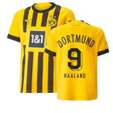 (XSB) 2022-2023 Borussia Dortmund Home Shirt (Kids) (HAALAND 9)
