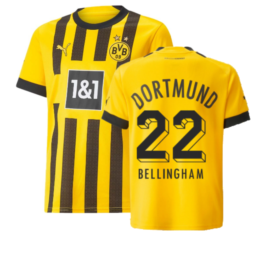 Puma (Sb) 2022-2023 Borussia Dortmund Home Shirt (Kids) (Bellingham 22)