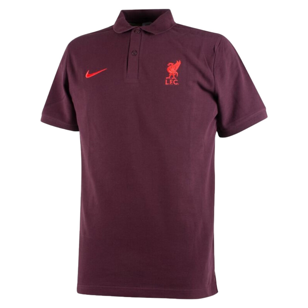 (S) 2022-2023 Liverpool Core Polo Shirt (Burgundy)