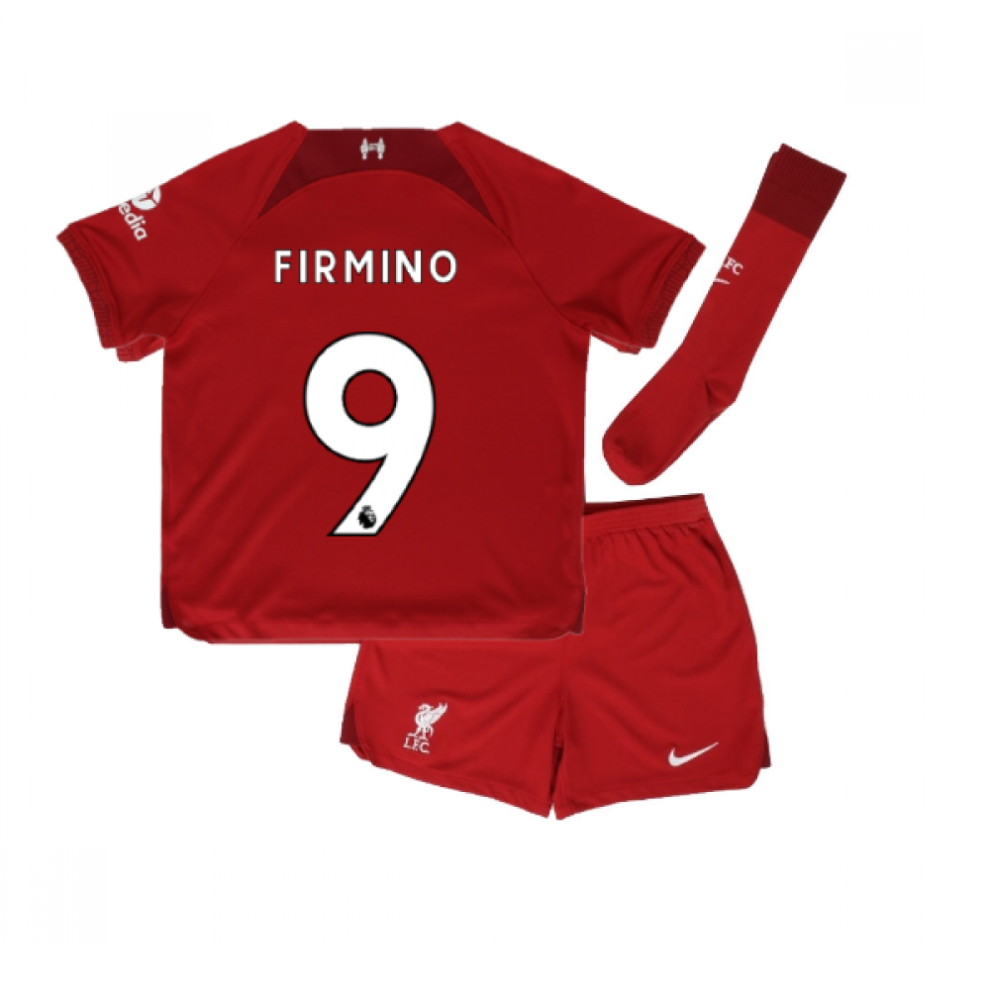 (MB) 2022-2023 Liverpool Home Little Boys Mini Kit (FIRMINO 9)