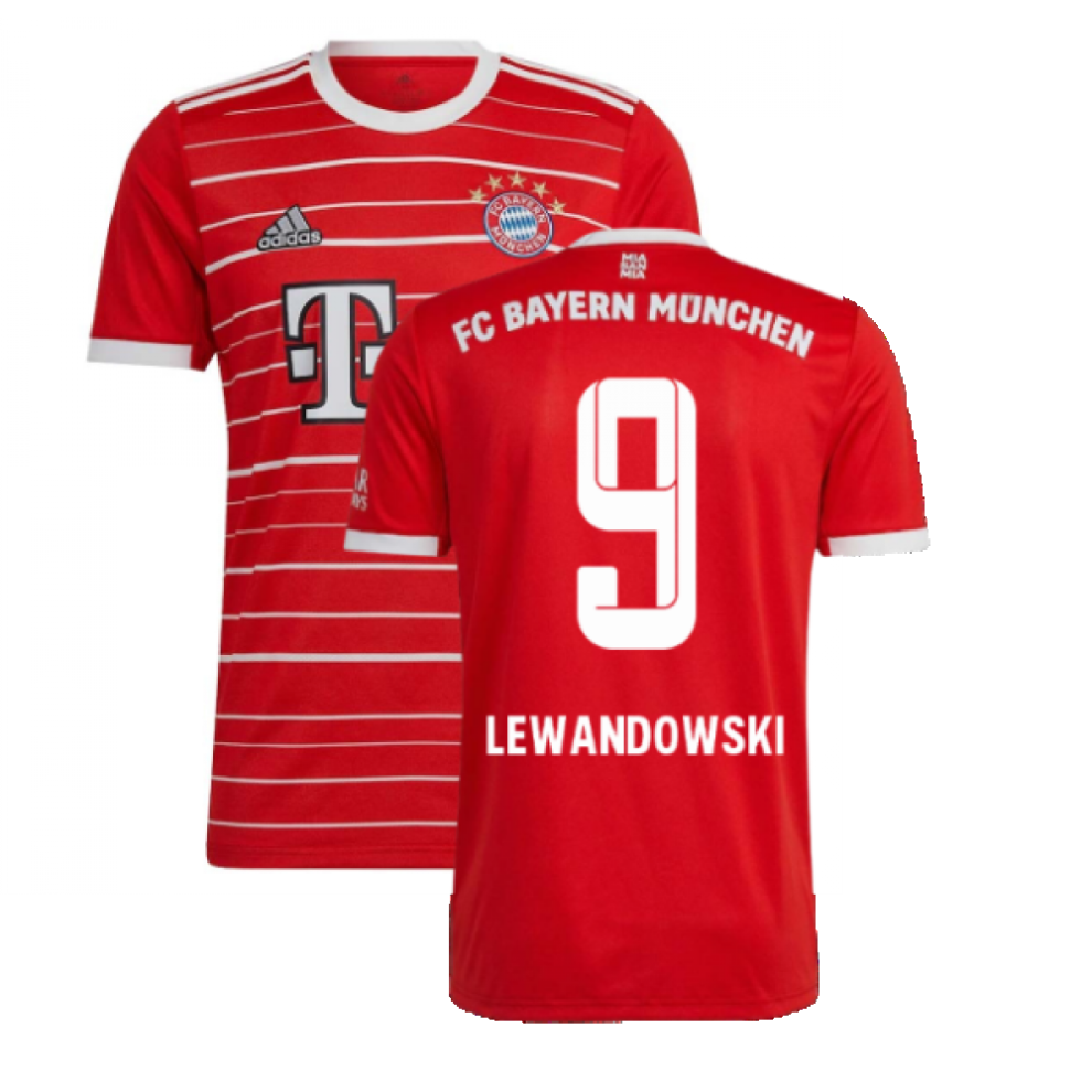 Adidas (Xlb) 2022-2023 Bayern Munich Home Shirt (Kids) (Lewandowski 9)