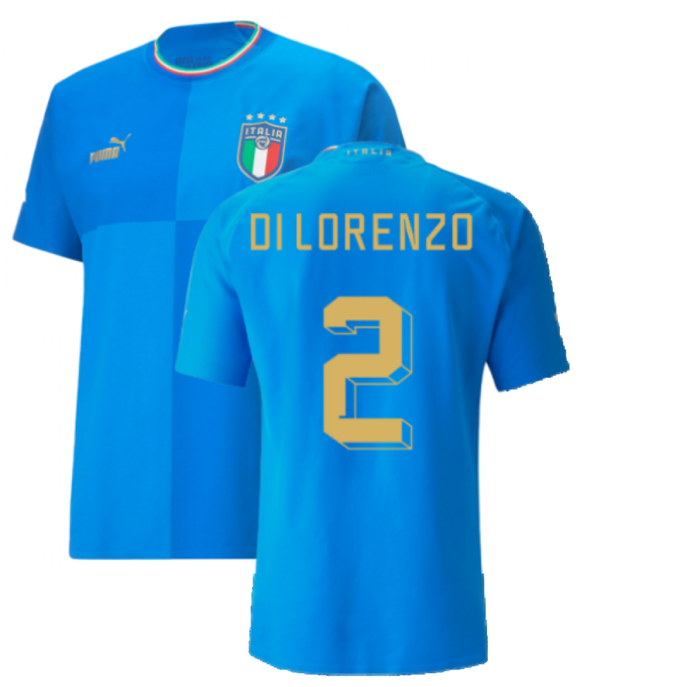 (S) 2022-2023 Italy Authentic Home Shirt (DI LORENZO 2)