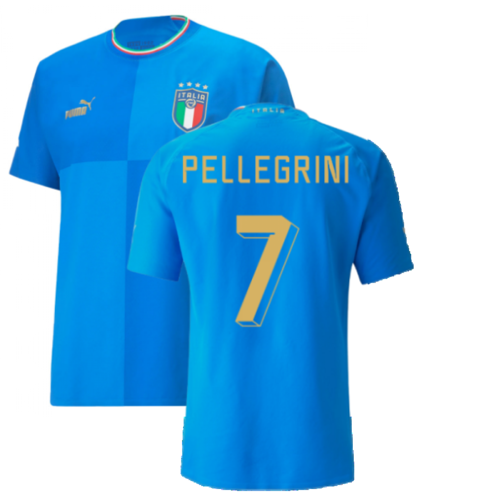 (XL) 2022-2023 Italy Authentic Home Shirt (PELLEGRINI 7)