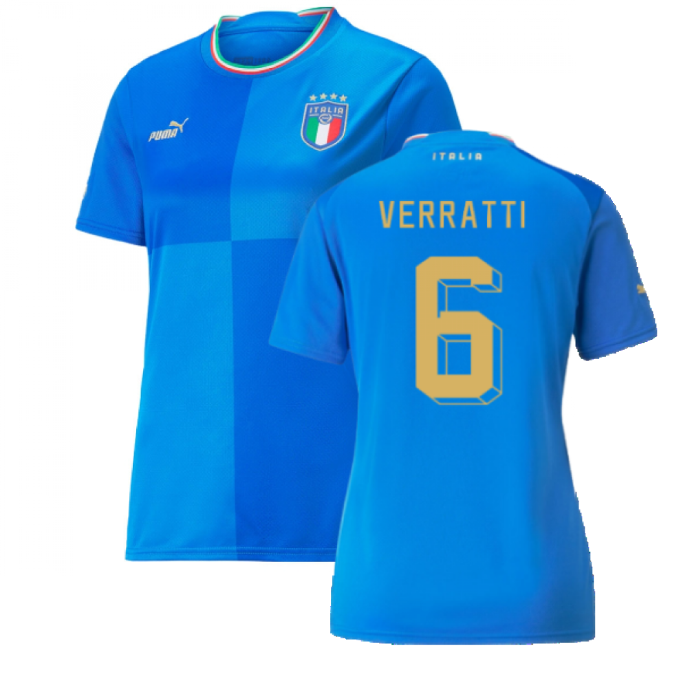 Puma (Xl) 2022-2023 Italy Home Shirt (Ladies) (Verratti 6)