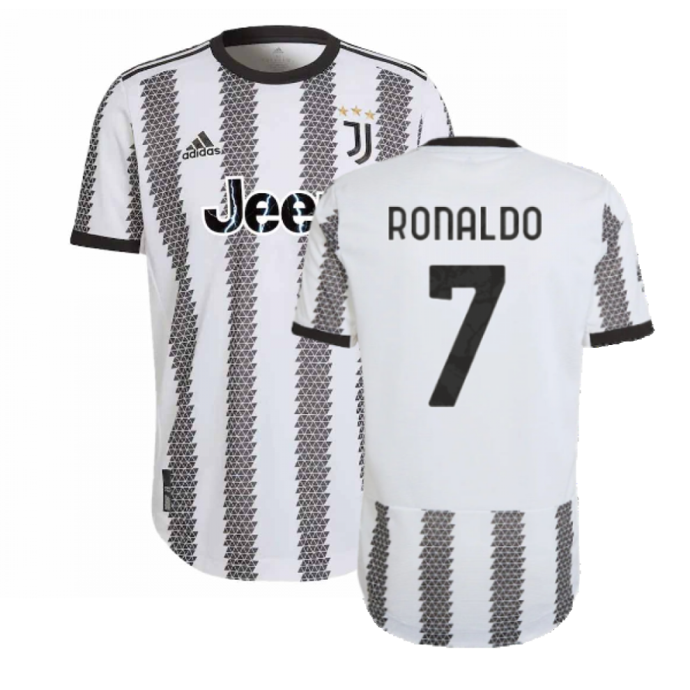 (XL) 2022-2023 Juventus Authentic Home Shirt (RONALDO 7)