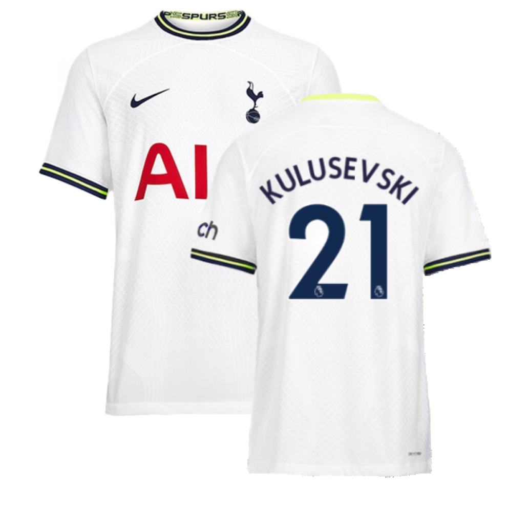 (XL) 2022-2023 Tottenham Vapor Home Shirt (KULUSEVSKI 21)