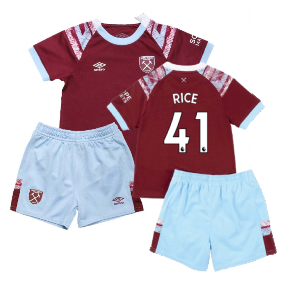 (12-18 Months) 2022-2023 West Ham Home Baby Kit (RICE 41)